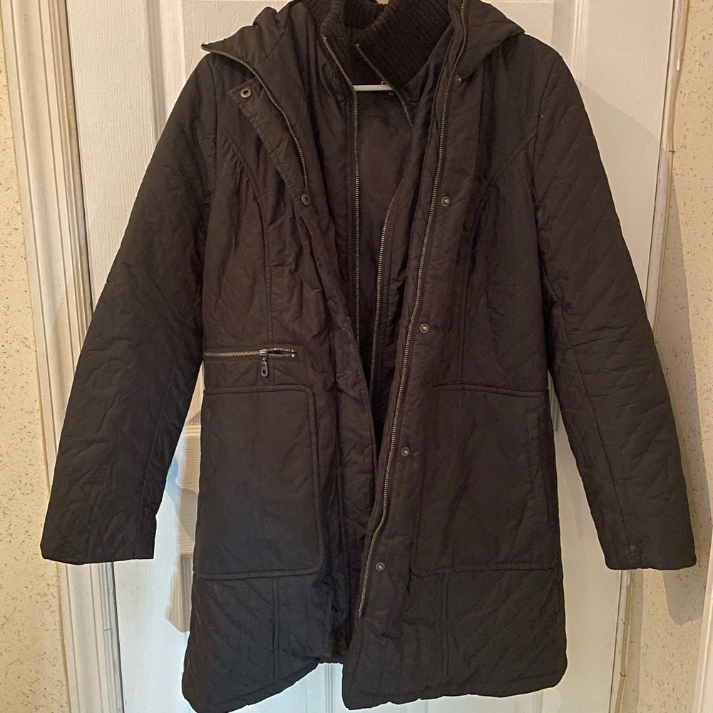 DKNY black coat size medium